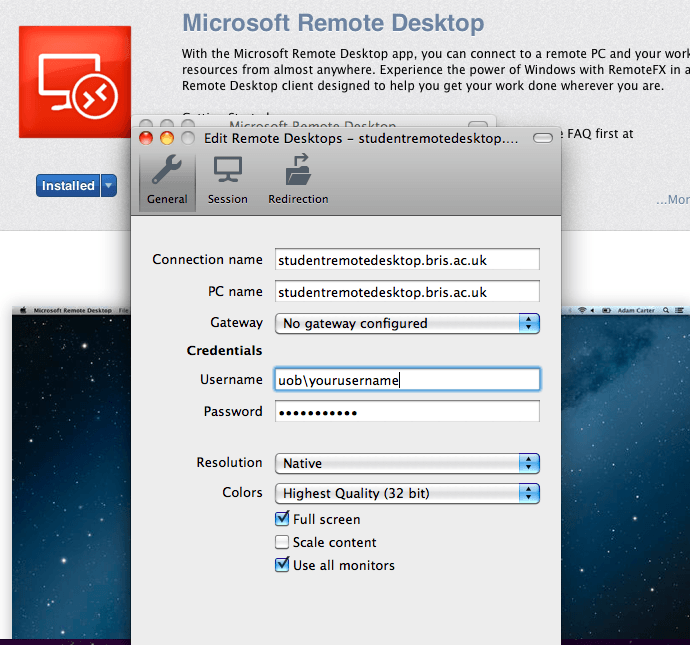 Microsoft remote desktop mac microsoft remote desktop for mac